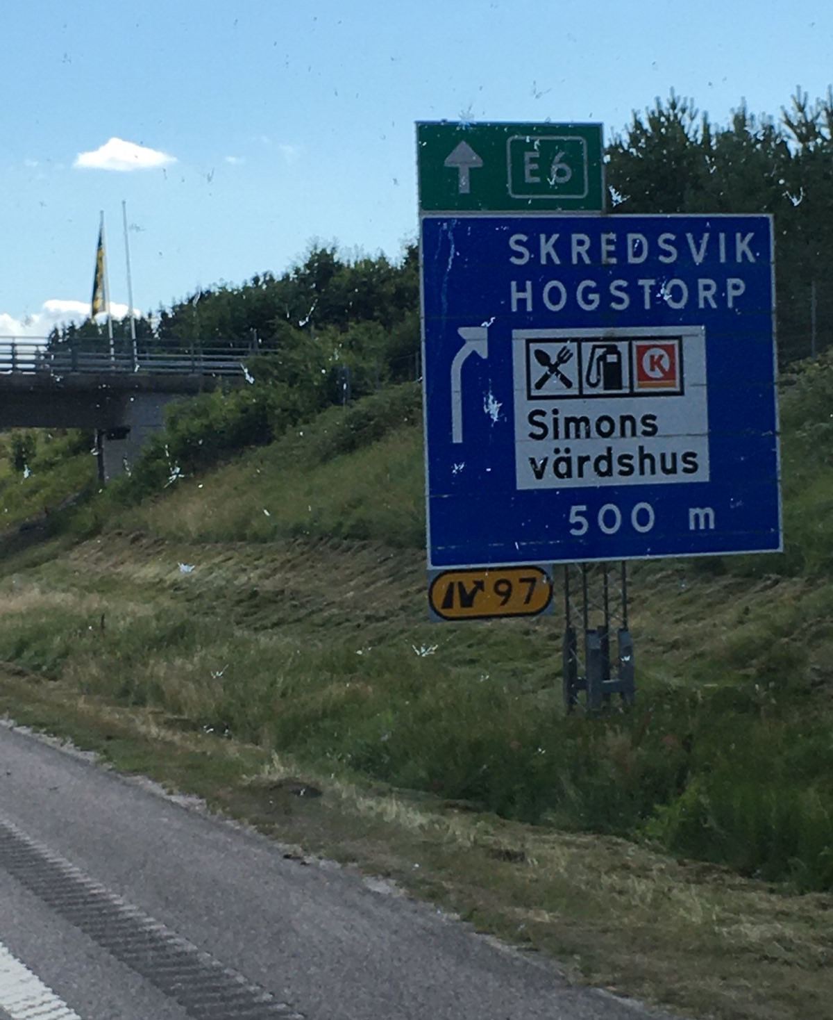 Street sign on the Autobahn